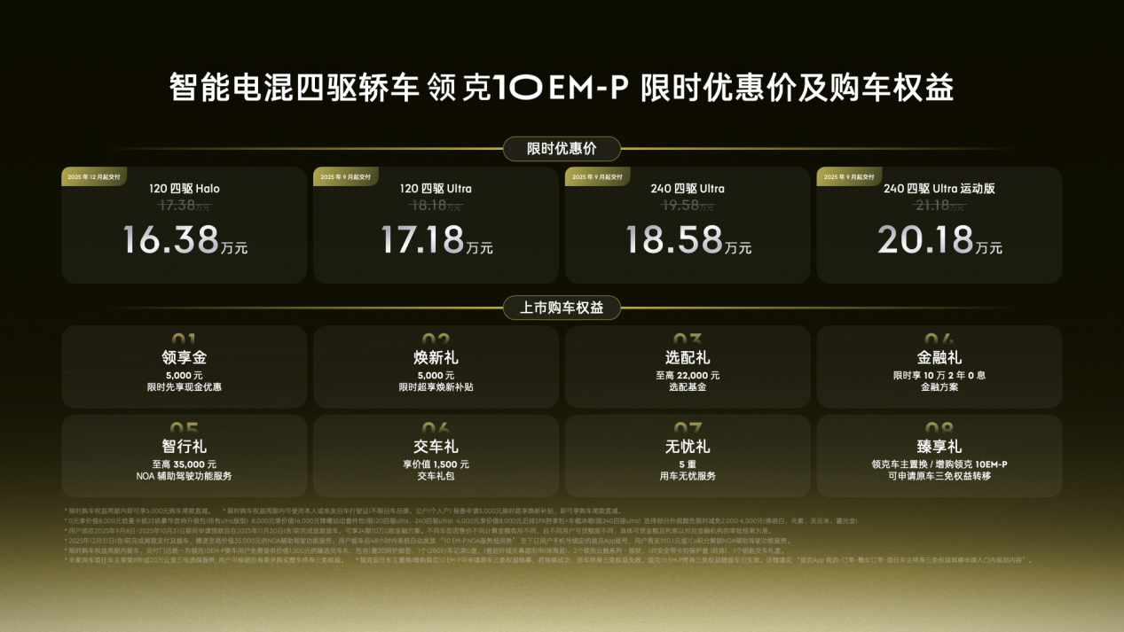 限时优惠价16.38万-20.18万元,智能电混四